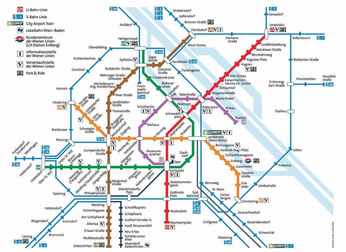ਨਕਸ਼ਾ ਦੇ ਵਿਯੇਨ੍ਨਾ mrt