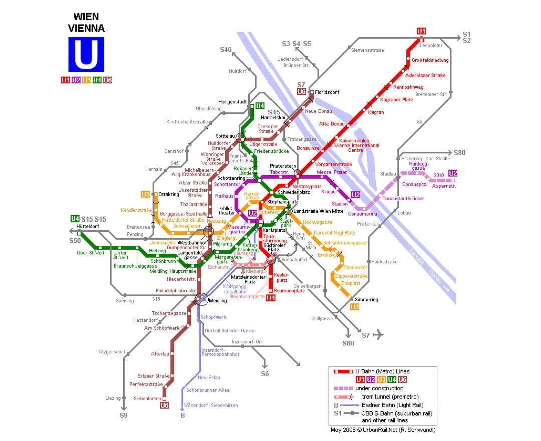 ਨਕਸ਼ਾ ਦੇ u1 ਵਿਯੇਨ੍ਨਾ