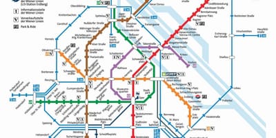 ਨਕਸ਼ਾ ਦੇ ਵਿਯੇਨ੍ਨਾ mrt